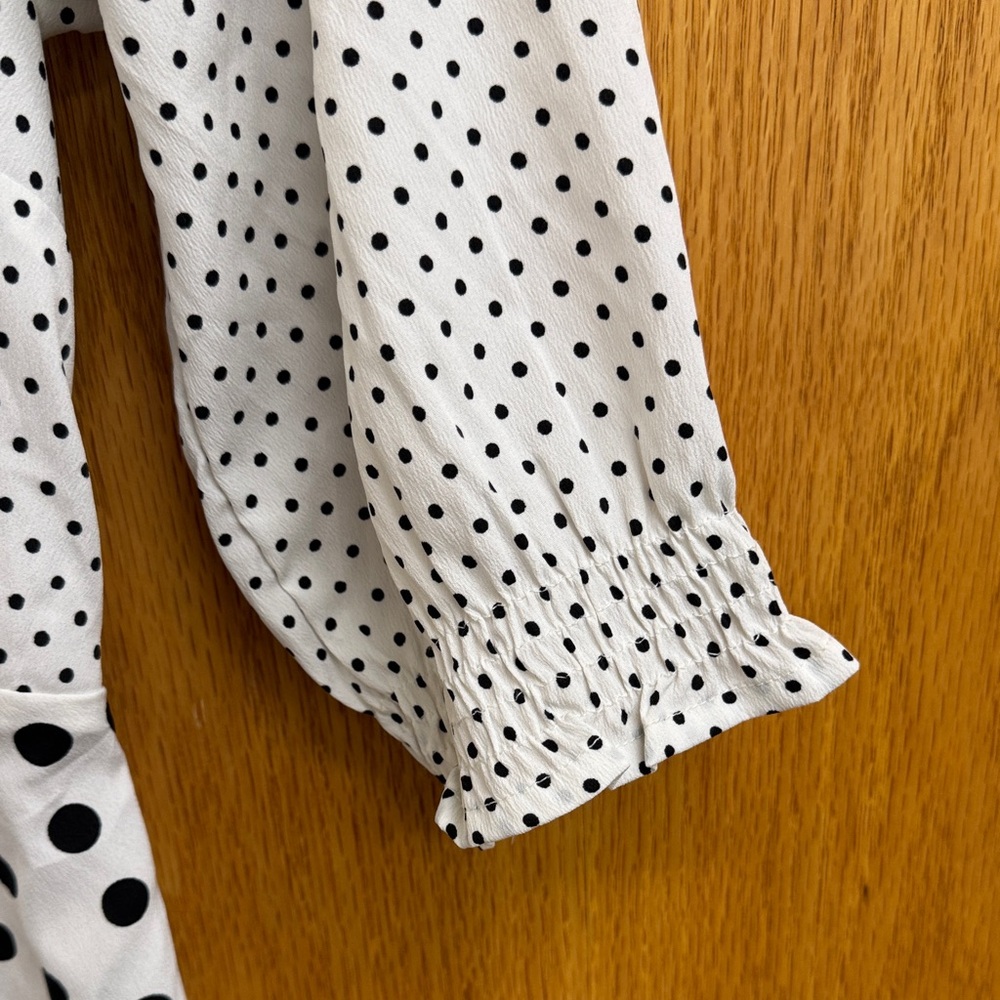 Boohoo Monochrome Polka Dot‎ A-Line dress - Picture 4 of 5